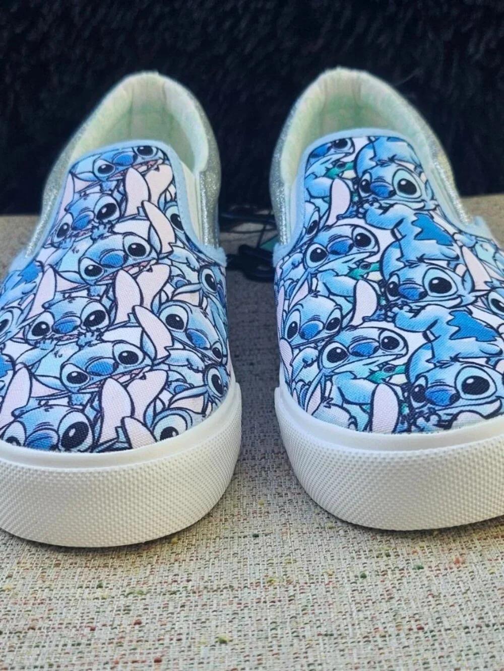 Disney Stitch Girl Shoes Loafer Slip On Blue Size 4US 36 EU NWT - Picture 5 of 8